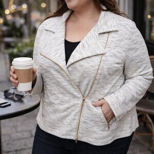 Tart Collections Asymmetrical Zip Jacket – Size 3X – Very Good Condition